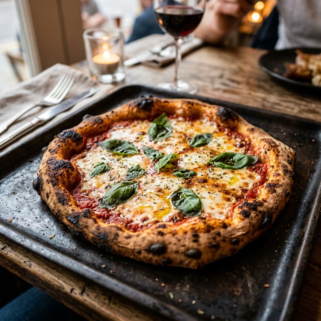 Artisanal wood-fired pizza